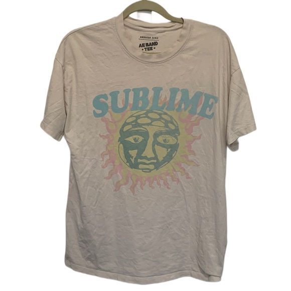 American Eagle Sublime Sun Graphic Oversized Short Sleeve Tee Shirt - Picture 1 of 8